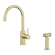 Nero Zen SS316L Kitchen Mixer With Handspray Brushed Gold