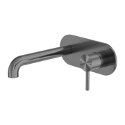 Nero Zen SS316L Wall Basin/Bath Mixer Set 185/230mm Spout Graphite