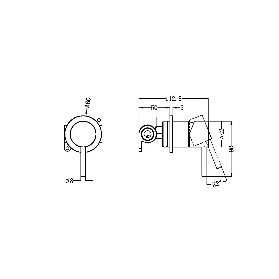 Nero Zen SS316L Shower Mixer Brushed Bronze