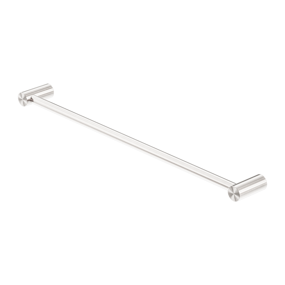 Nero Zen SS316L Single Towel Rail 600/800mm Brushed Nickel