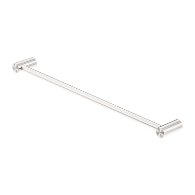 Nero Zen SS316L Single Towel Rail 600/800mm Brushed Nickel