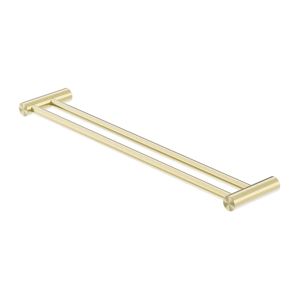 Nero Zen SS316L Double Towel Rail 600/800mm Brushed Gold