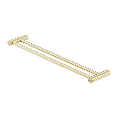 Nero Zen SS316L Double Towel Rail 600/800mm Brushed Gold