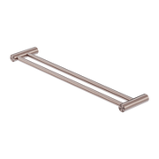 Nero Zen SS316L Double Towel Rail 600/800mm Brushed Bronze