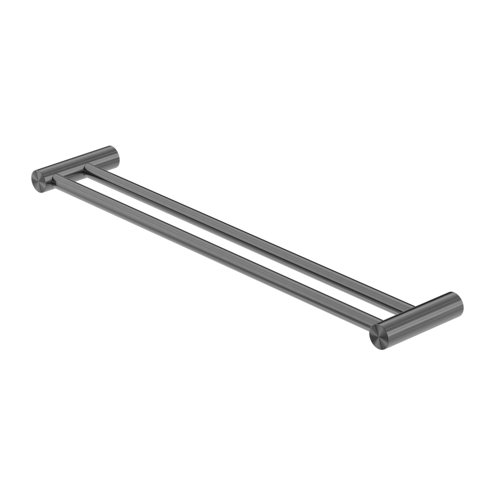 Nero Zen SS316L Double Towel Rail 600/800mm Graphite