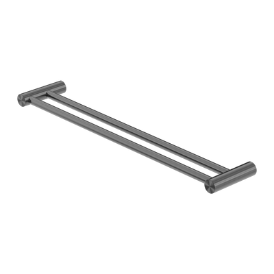 Nero Zen SS316L Double Towel Rail 600/800mm Graphite