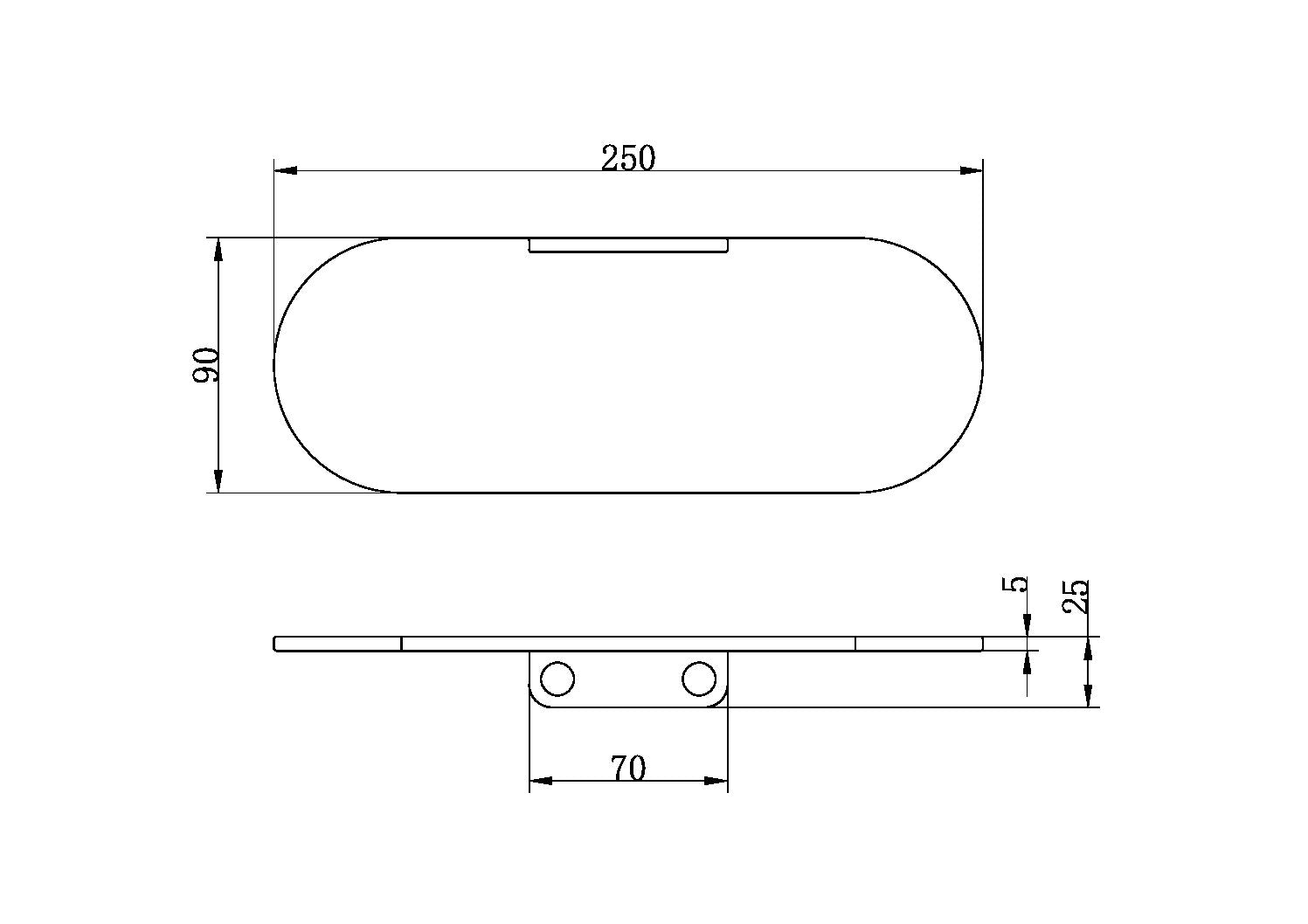 Nero Zen SS316L Shower Shelf Graphite