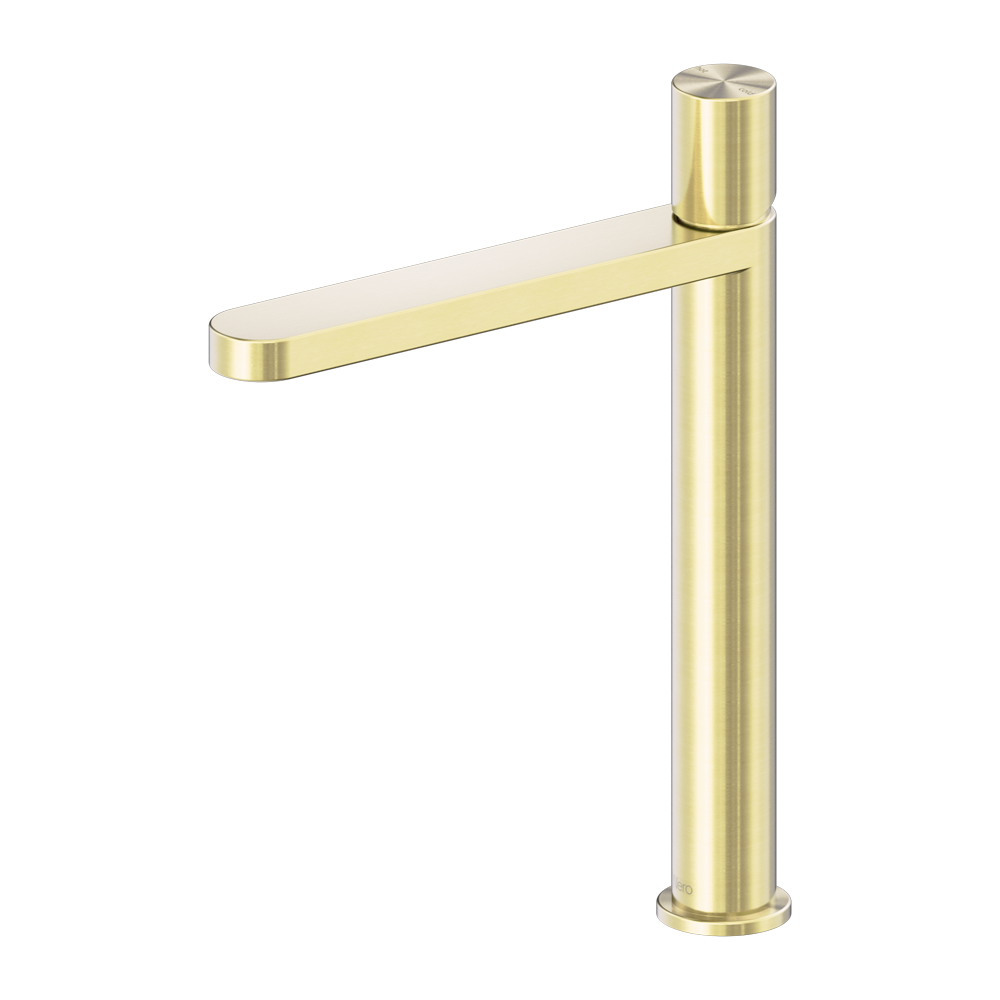 Nero Pure SS316L Tall Basin Mixer Brushed Gold