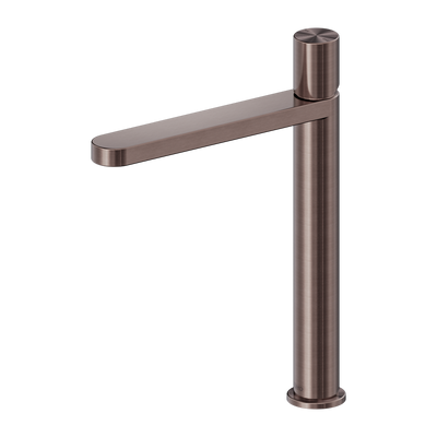 Nero Pure SS316L Tall Basin Mixer Brushed Bronze