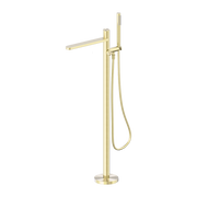 Nero Pure SS316L Progressive Freestanding Bath Mixer Brushed Gold