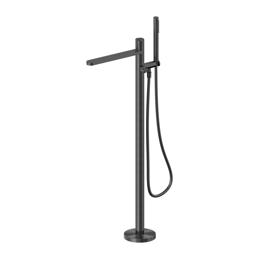 Nero Pure SS316L Progressive Freestanding Bath Mixer Graphite