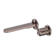 Nero Pure SS316L Progressive Wall Basin/Bath Mixer Set Brushed Bronze