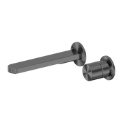 Nero Pure SS316L Progressive Wall Basin/Bath Mixer Set Graphite