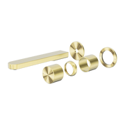Nero Pure SS316L Progressive Wall Basin/Bath Mixer Set Trim Kit Only Brushed Gold