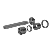 Nero Pure SS316L Progressive Wall Basin/Bath Mixer Set Trim Kit Only Graphite