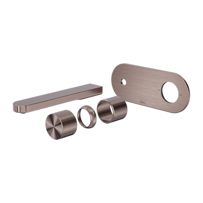 Nero Pure SS316L Progressive Wall Basin/Bath Mixer Set Trim Kit Only Brushed Bronze