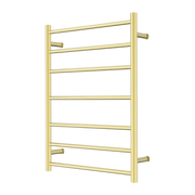 Nero Mecca 240V 7 Bar Heated Towel Ladder Brushed Gold (NR190003hBG)