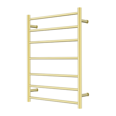 Nero Mecca 240V 7 Bar Heated Towel Ladder Brushed Gold (NR190003hBG)
