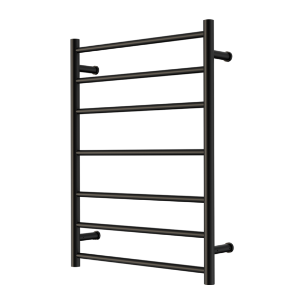 Nero Mecca 240V 7 Bar Heated Towel Ladder Matte Black (NR190003hMB)