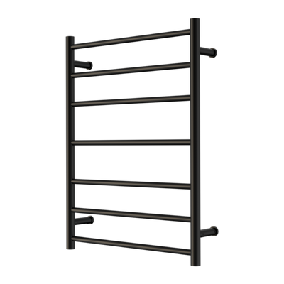 Nero Mecca 240V 7 Bar Heated Towel Ladder Matte Black (NR190003hMB)