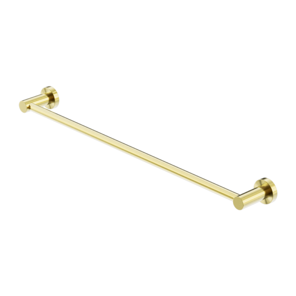 Nero Mecca Single Towel Rail 600/800mm Brushed Gold