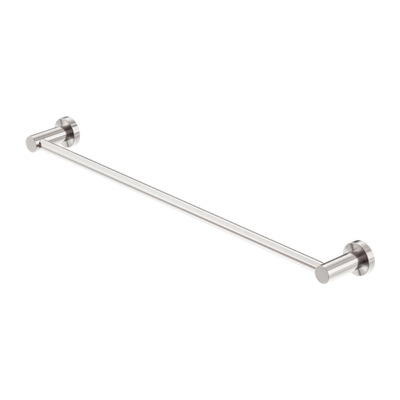 Nero Mecca Single Towel Rail 600/800mm Brushed Nickel