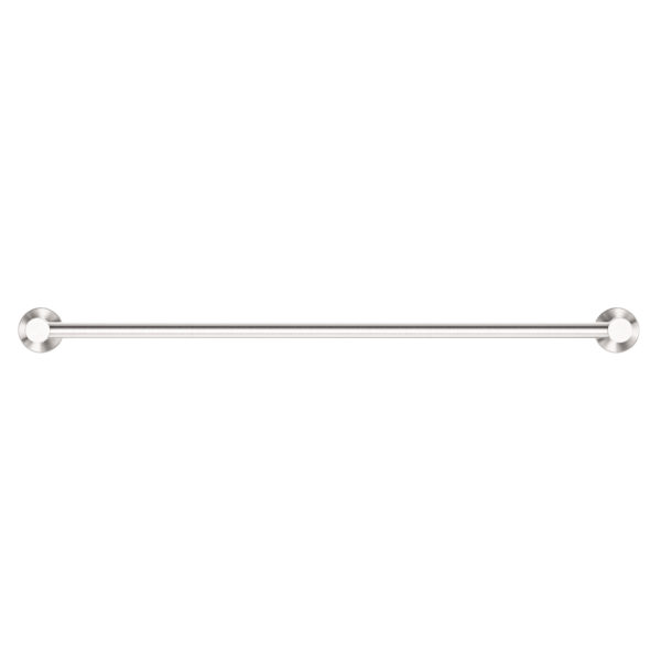 Nero Mecca Single Towel Rail 600/800mm Brushed Nickel