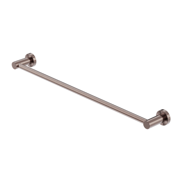 Nero Mecca Single Towel Rail 600/800mm Brushed Bronze