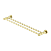 Nero Mecca Double Towel Rail 600/800mm Brushed Gold