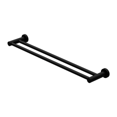 Nero Mecca Double Towel Rail 600/800mm Matte Black