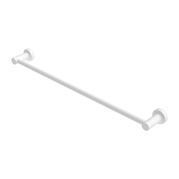 Nero Mecca Single Towel Rail 600/800mm Matte White