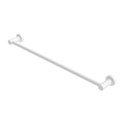 Nero Mecca Single Towel Rail 600/800mm Matte White