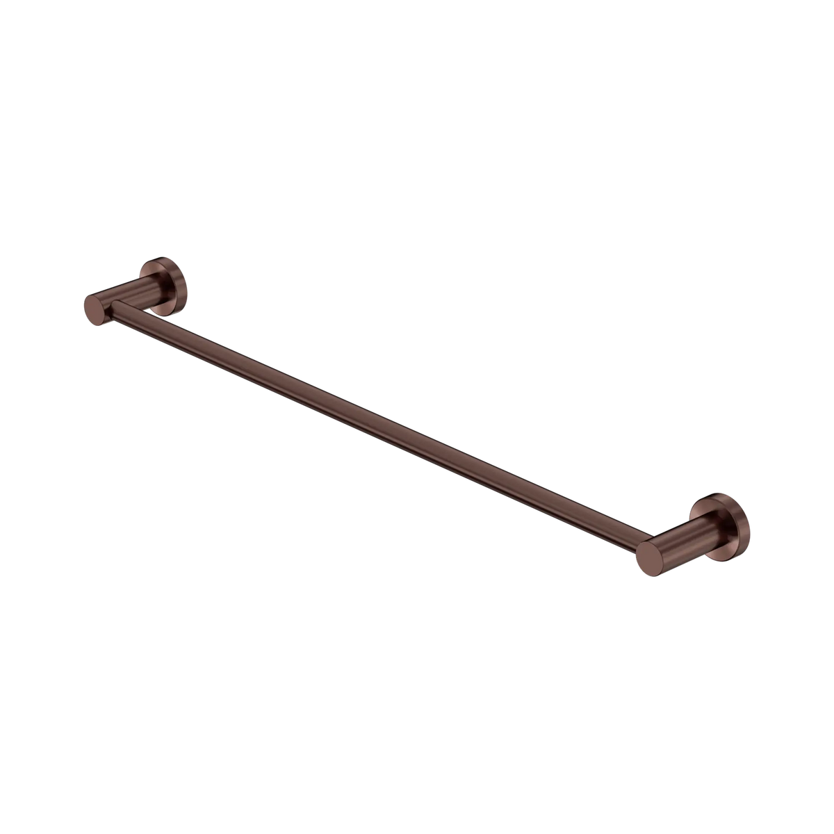 Mecca Single Towel Rail 600mm Rome Bronze