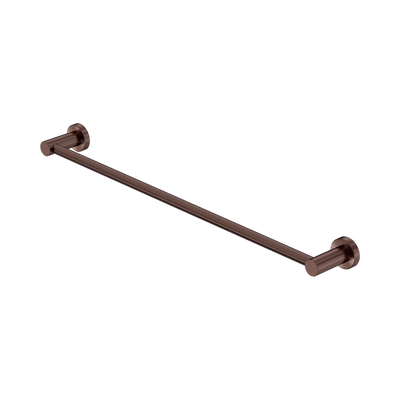 Nero Mecca Single Towel Rail 600mm Rome Bronze