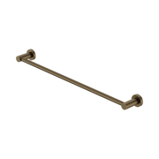 Nero Mecca Single Towel Rail 600mm Tumbled Antique Brass