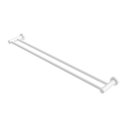 Nero Mecca Double Towel Rail 600/800mm Matte White