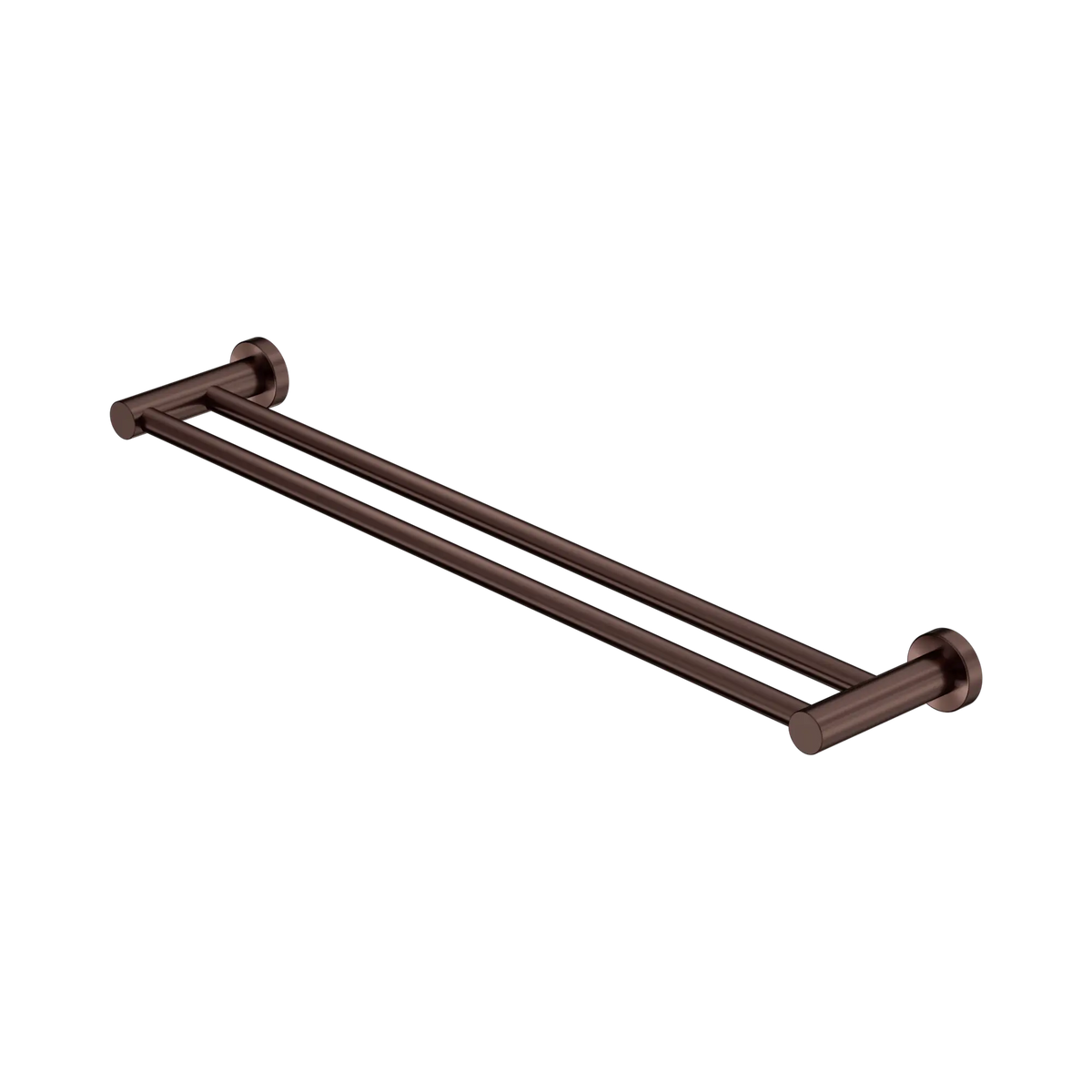 Mecca Double Towel Rail 600mm Rome Bronze
