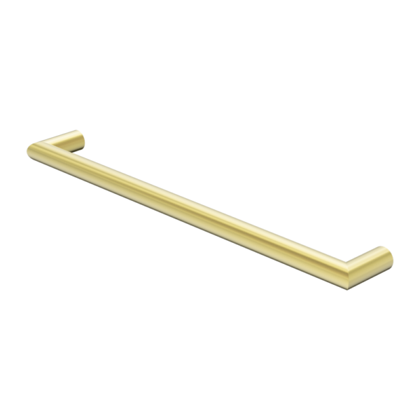 Nero Mecca 240V Single Heated Towel Rail Brushed Gold (NR1925hBG)