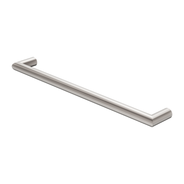 Nero Mecca 240V Single Heated Towel Rail Brushed Nickel (NR1925hBN)