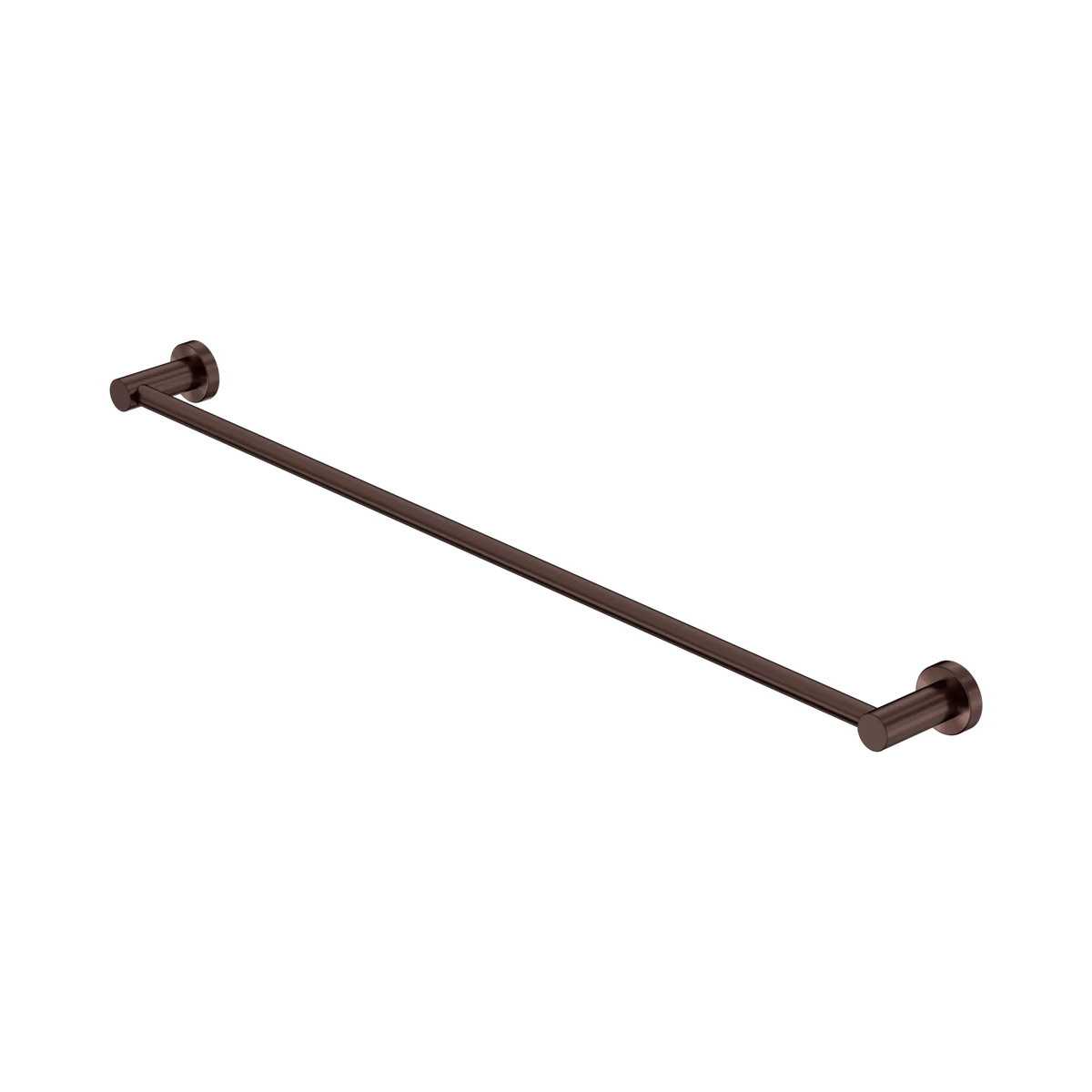 Mecca Single Towel Rail 800mm Rome Bronze