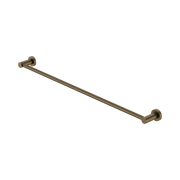 Nero Mecca Single Towel Rail 800mm Tumbled Antique Brass