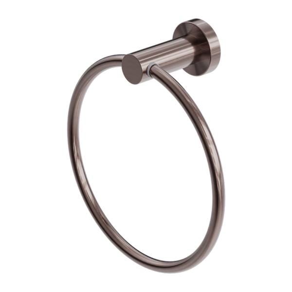 Nero Mecca Hand Towel Ring Brushed Bronze