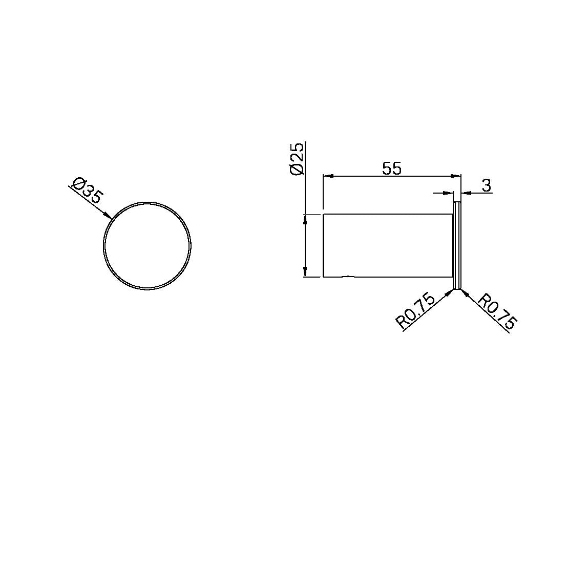 Nero Mecca Robe Hook Slim Brushed Bronze