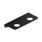 Mecca Double Soap Bottle Holder Matte Black