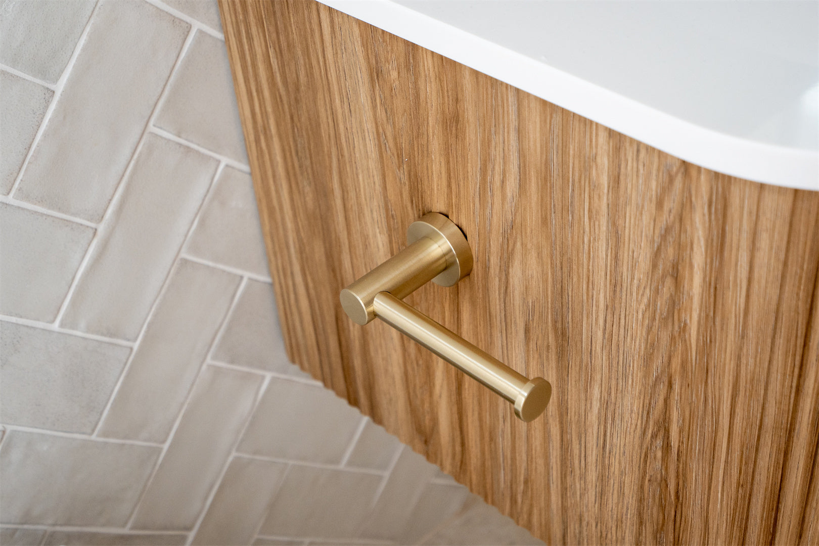 Nero Mecca Toilet Roll Holder Brushed Gold