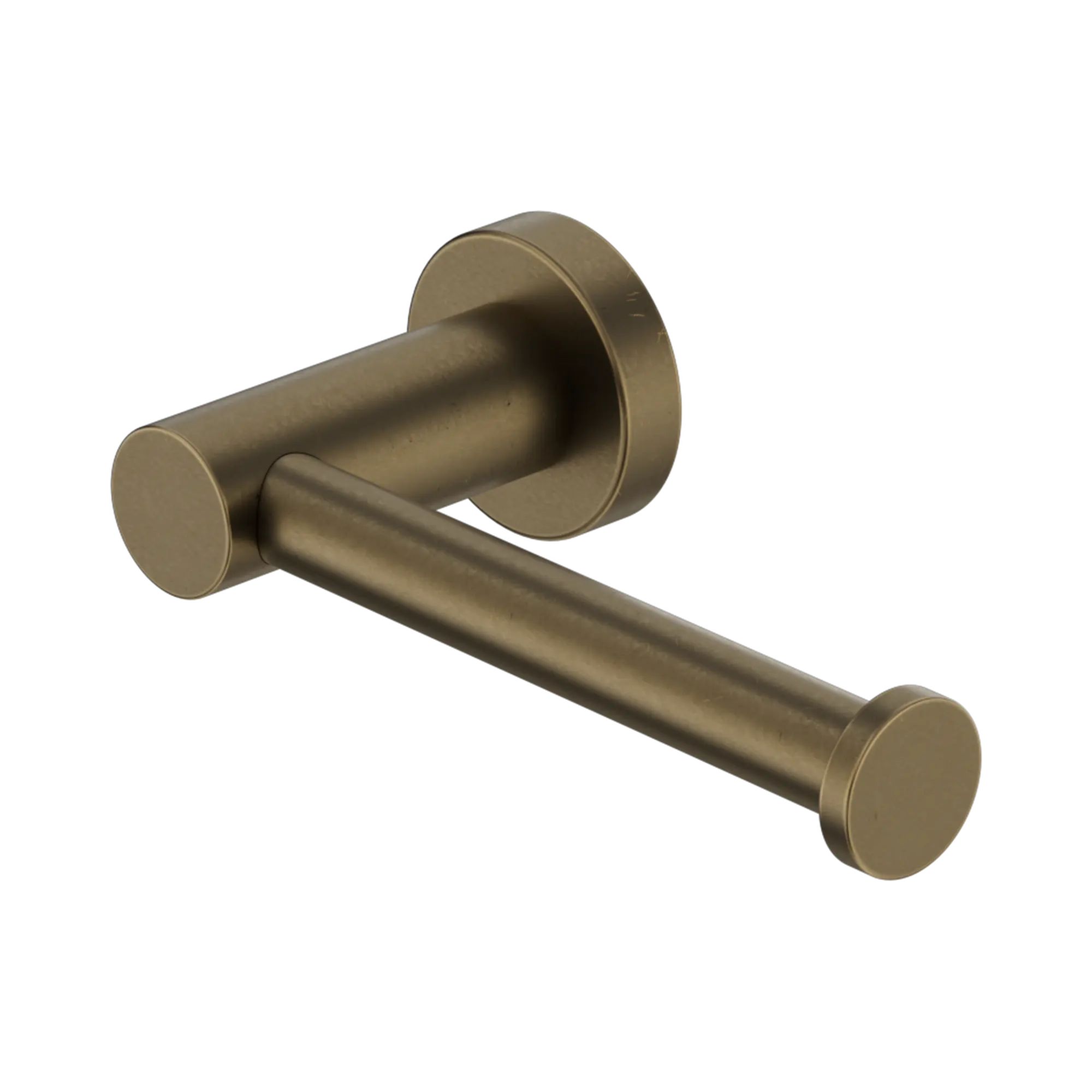 Nero Mecca Toilet Roll Holder Tumbled Antique Brass