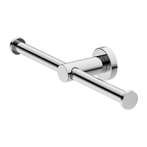 Nero Mecca Double Toilet Roll Holder Chrome