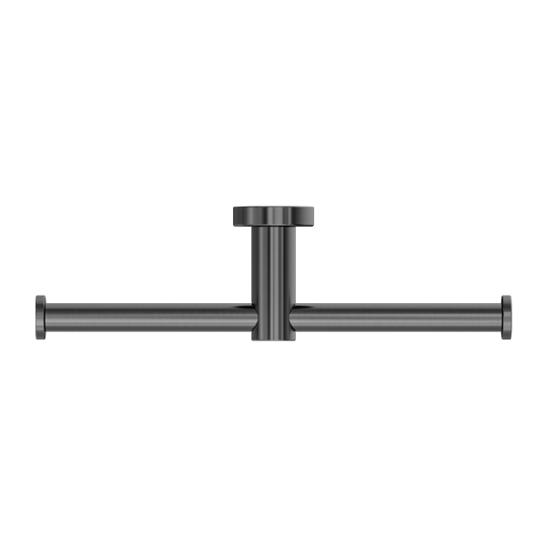 Nero Mecca Double Toilet Roll Holder Gun Metal