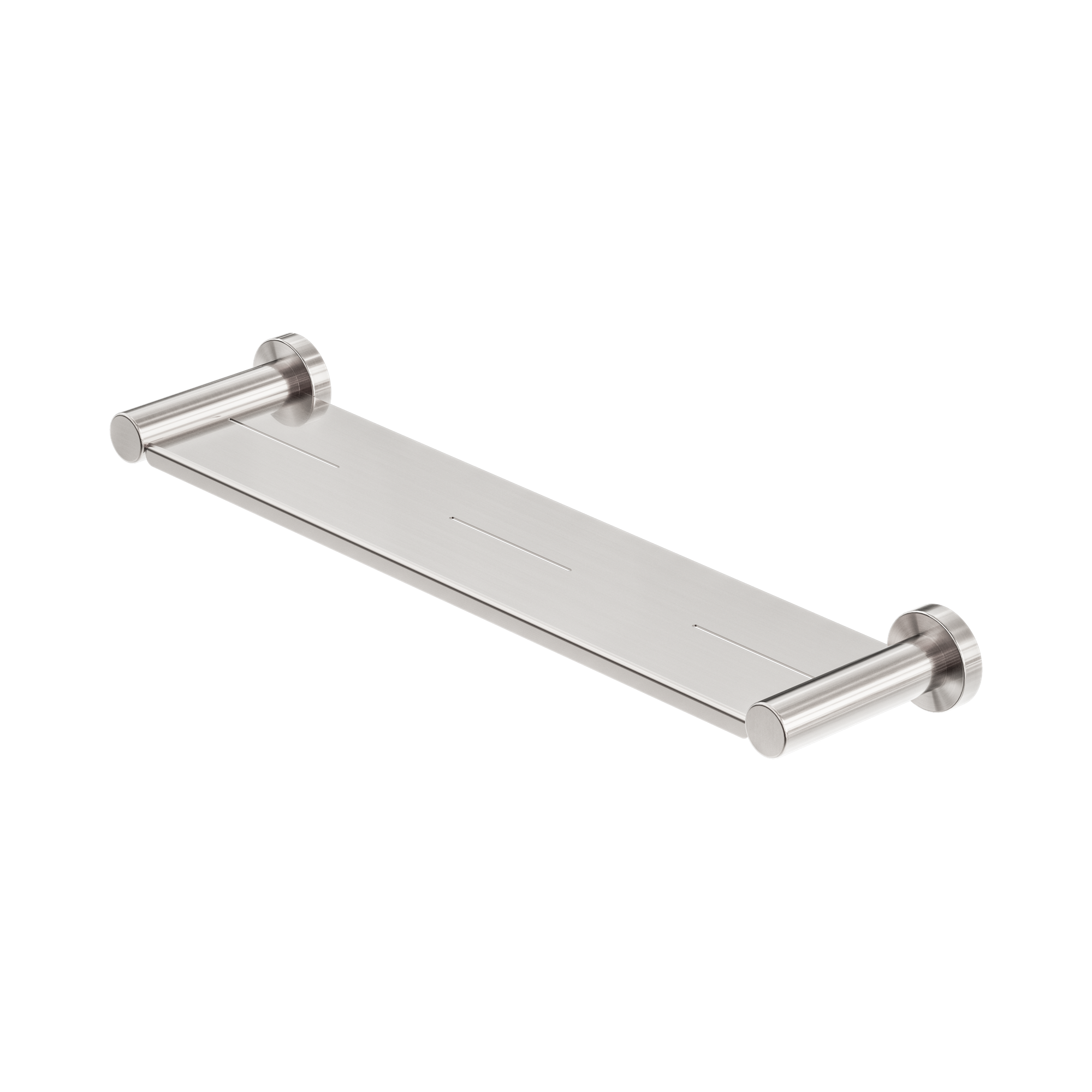 Nero Mecca Metal Shower Shelf Brushed Nickel