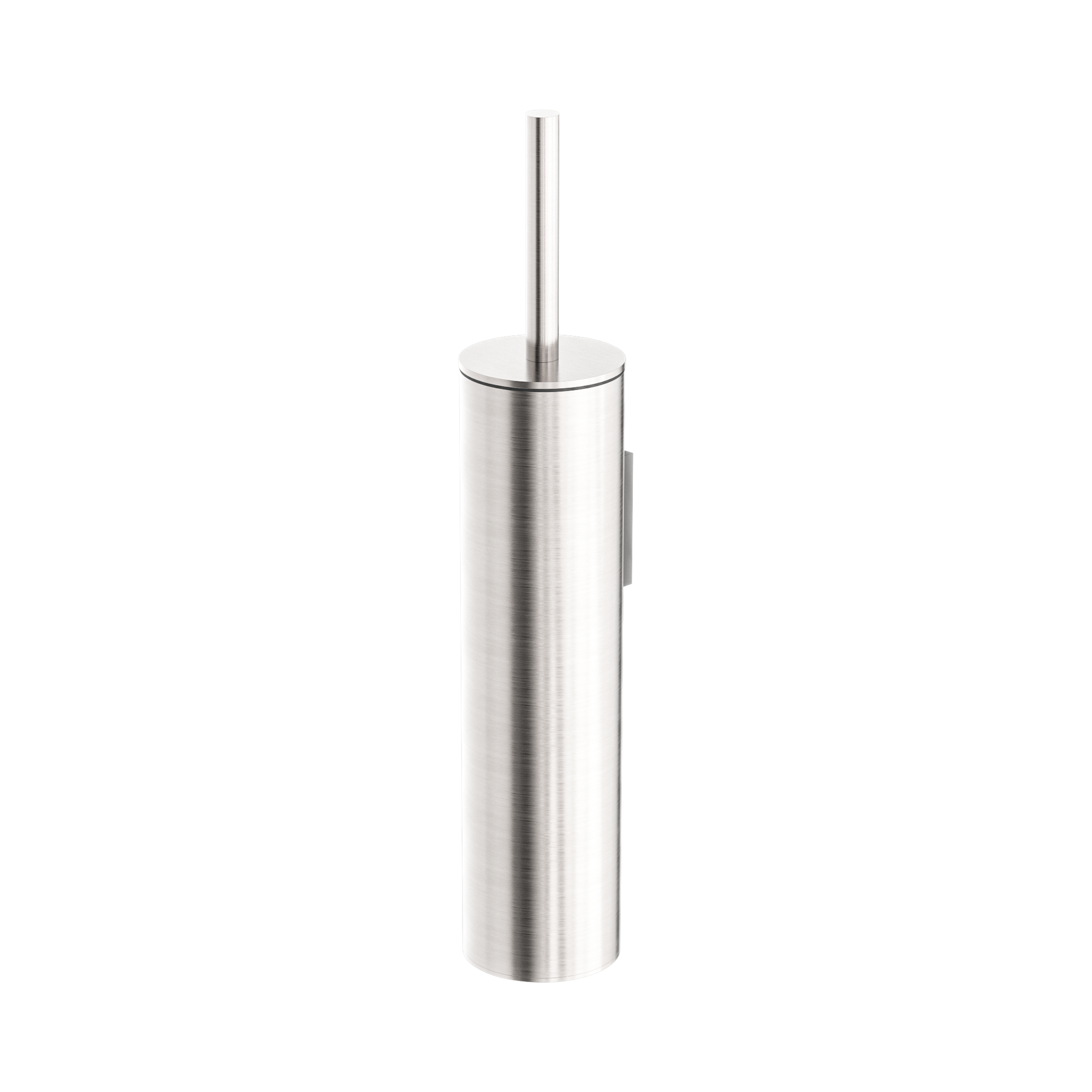 Nero Mecca Toilet Brush Holder Brushed Nickel